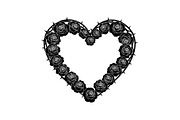 Floral Heart Wreath SVG Bundle, an Illustration by Gaye Art (Thumbnail 6 of 31)