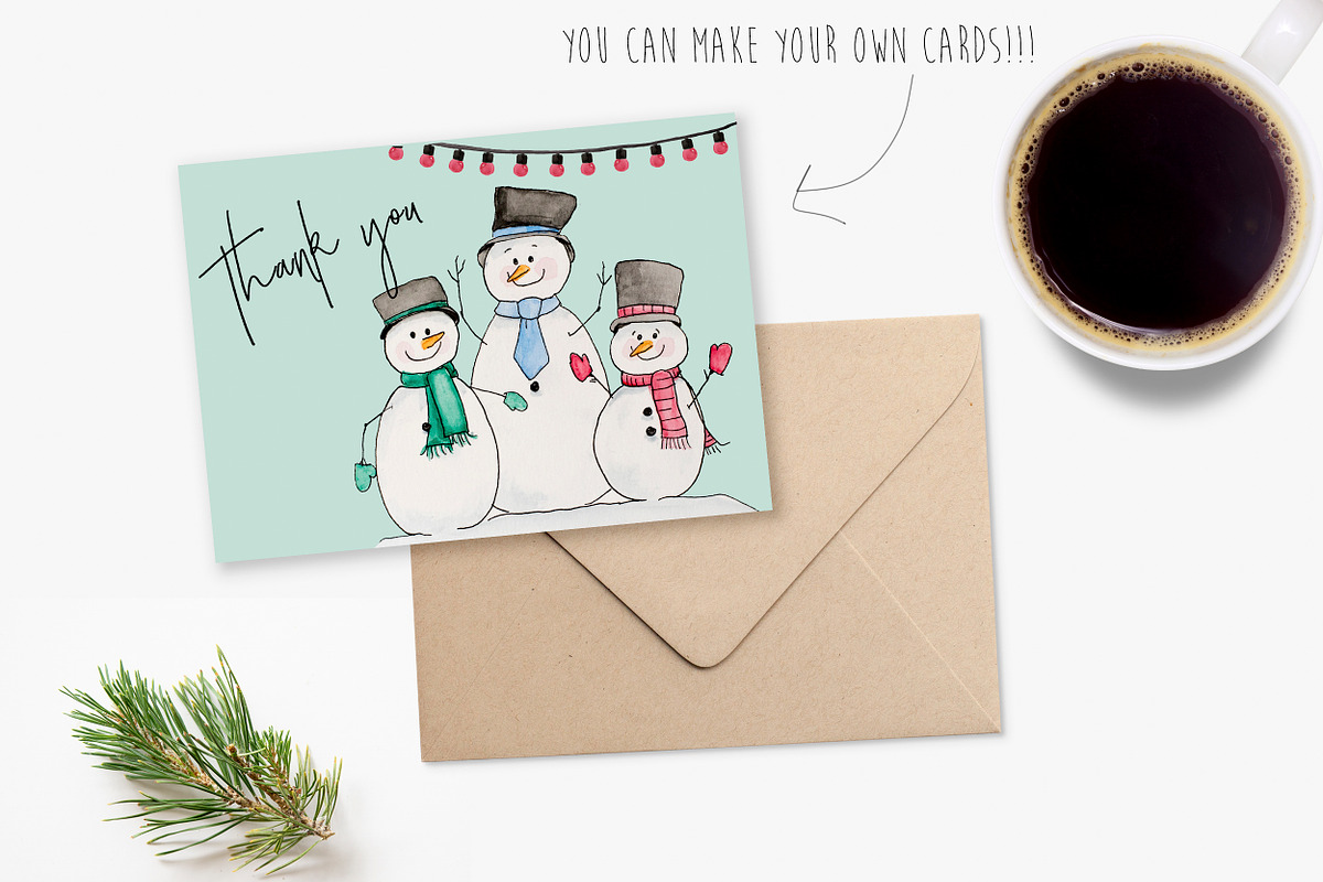 Christmas watercolor clip art BUNDLE, an Illustration by DailyMiracleDigitals,LLC (Photo 6 of 11)