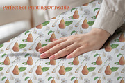 Watercolor Pear Seamless Patterns, a Pattern Graphic by Milla_Zelenyuk_art (Thumbnail 2 of 3)