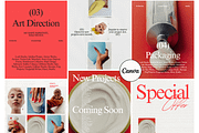 Creative Agency Social Media Kit, a Social Media Template by Of July Studio (Thumbnail 2 of 8)