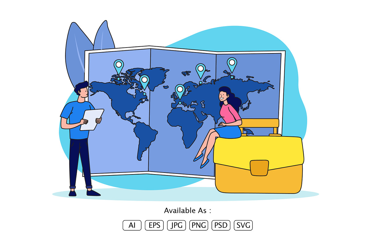 Global Business Strategy Analysis, a Person Illustration by Partikusi Design (Photo 2 of 3)