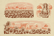 Vintage village vector. Vol2., an Animal Illustration by bioraven (Thumbnail 15 of 18)