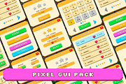 Pixel Game UI pack, an Object Graphic by KartInnka (Thumbnail 1 of 13)