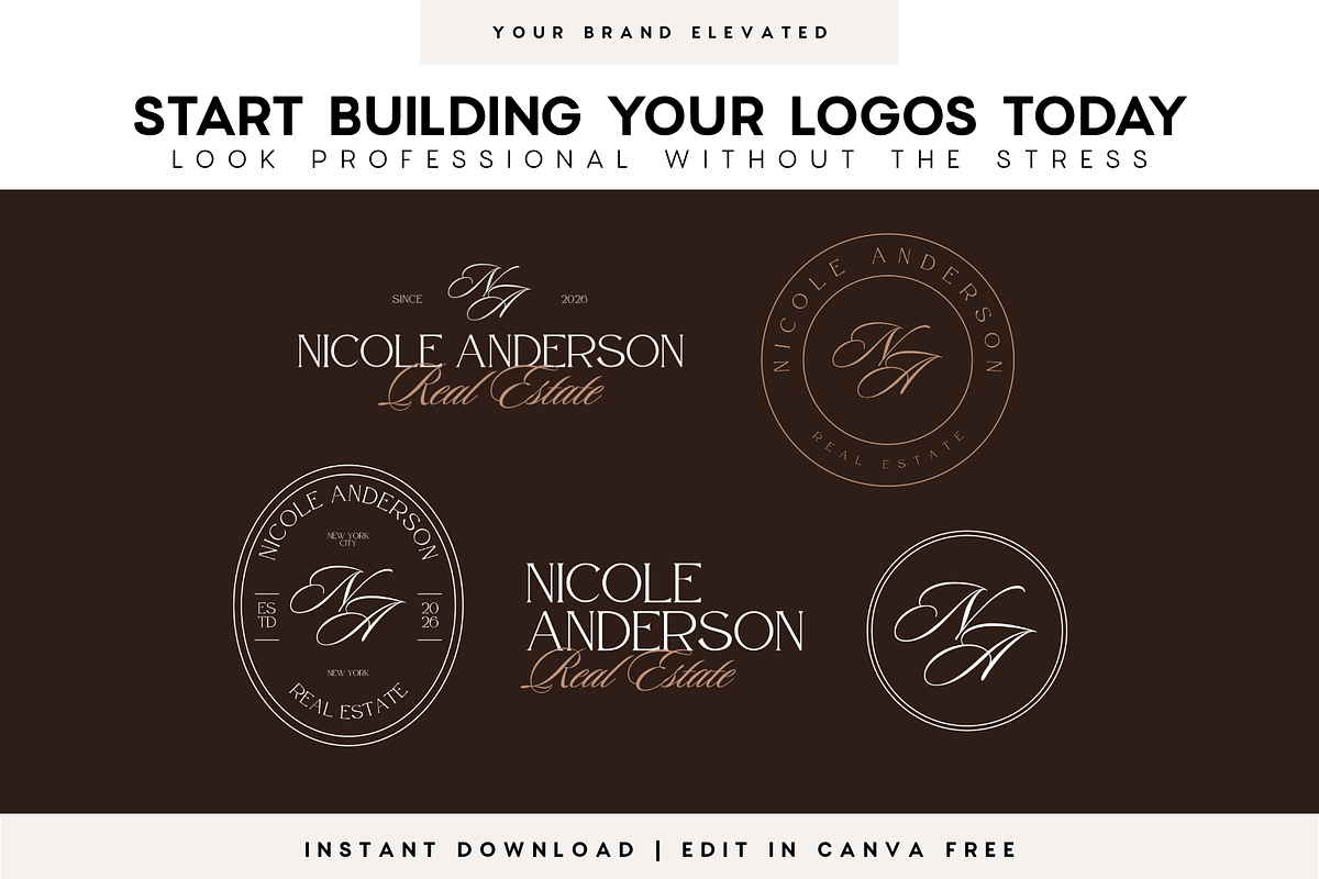 Elegant Luxury Canva Logo Kit, a Branding & Logo Template by BrandhavenStudio (Photo 10 of 10)