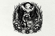 Woodland Raccoon SVG Graphics, an Animal Illustration by DENIDigitalArtSudio (Thumbnail 5 of 8)