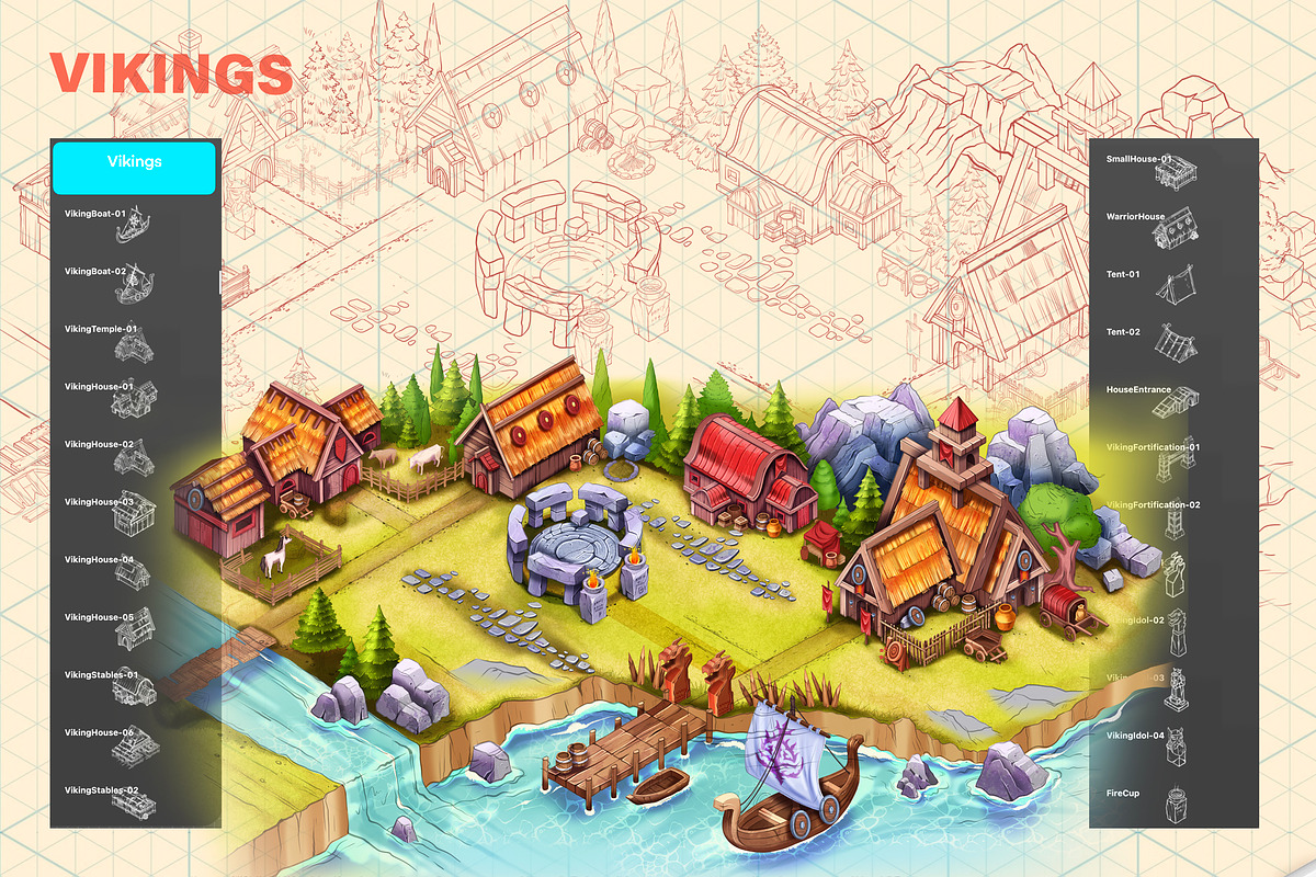 Isometric Map Creator - Civilization, a Brush Add-On by AlexandraArt (Photo 5 of 8)