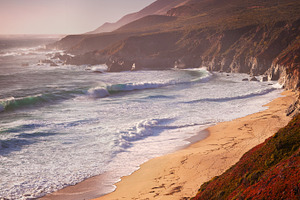 California coastal scene featuring coast, nature, and ocean
