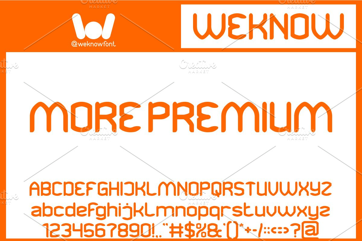 Hundred Percent font, a Font by weknow (Photo 2 of 8)