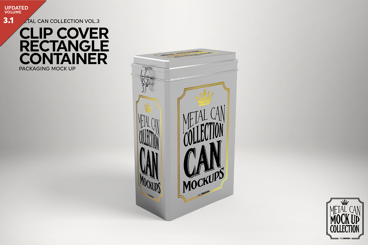 ClipCover Rectangle Container Mockup, a Product Mockup by INCDesign (Photo 1 of 5)