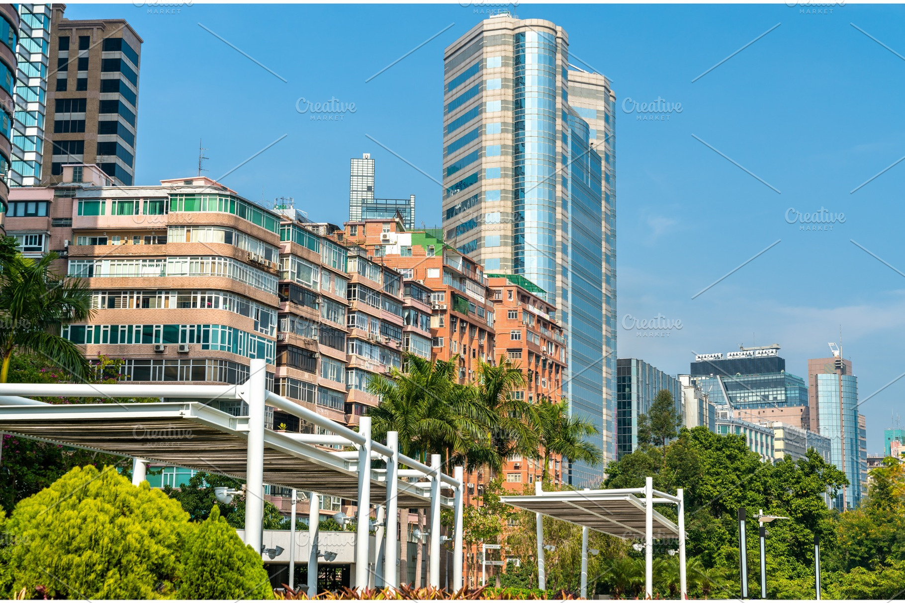 Buildings in the kowloon district of hong kong china stock photo containing, an Architecture Photo by Leonid Andronov