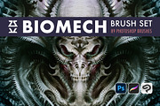 Biomech Brush Set, a Brush Add-On by Zsolt Kosa Art (Thumbnail 1 of 6)