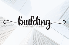 Building | Script Font