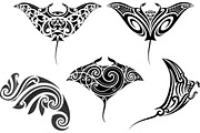 Maori tattoo patterns (5x), a Pattern Graphic by Artefy's Graphic Bar