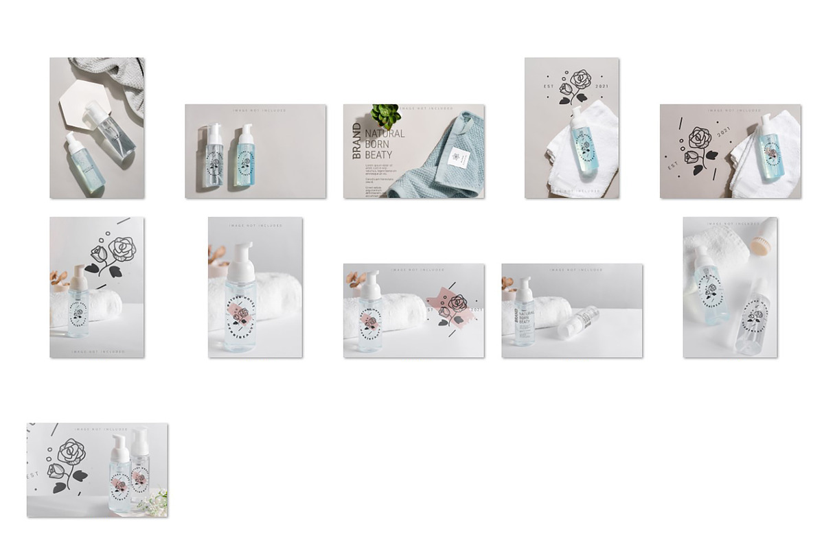 Cosmetic Pump Bottle Mockup Set, a Cups & Container Mockup by YuMyart (Photo 5 of 6)