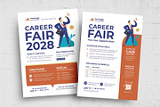 Job Fair Recruitment Flyer Template, a Flyer Template by BrandPacks (Thumbnail 1 of 5)