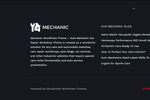 Mechanic - Auto & Car Repair Theme