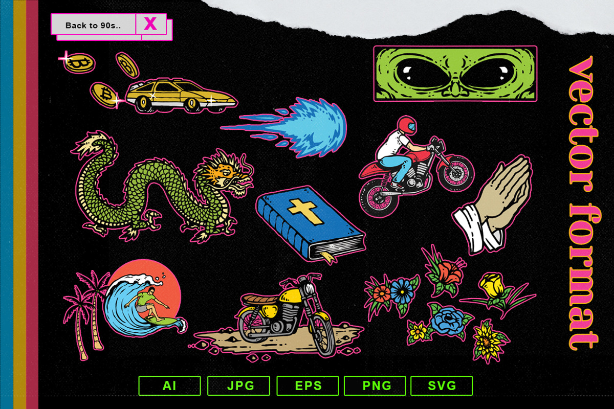 Back to the 90s T-Shirt Designs, an Illustration by TSV Art Collective (Photo 15 of 35)