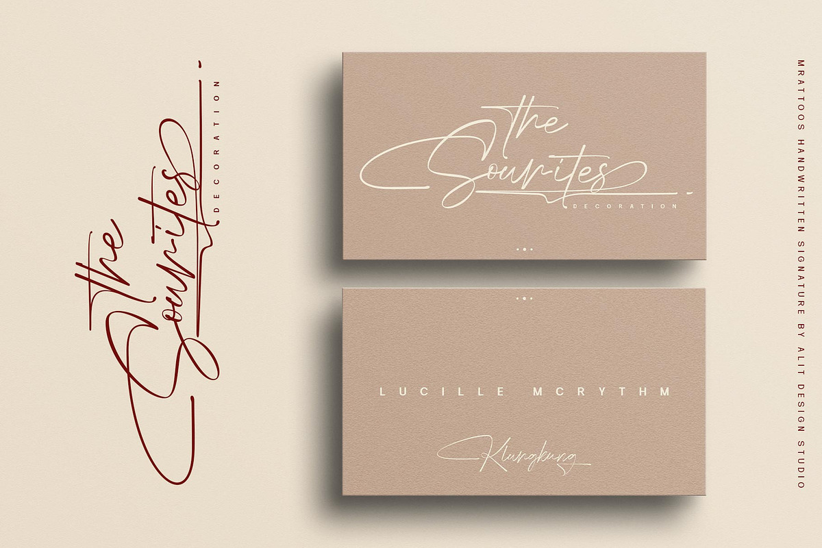 Mrattoos Signature Script Font, a Script Font by alit design (Photo 14 of 15)