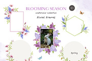 BLOOMING SEASON watercolor clipart, a Seasonal Illustration by long summer (Thumbnail 10 of 15)