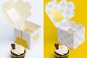 One Cupcake Box Mockup 02, a Cups & Container Mockup by Ktyellow (Thumbnail 2 of 2)