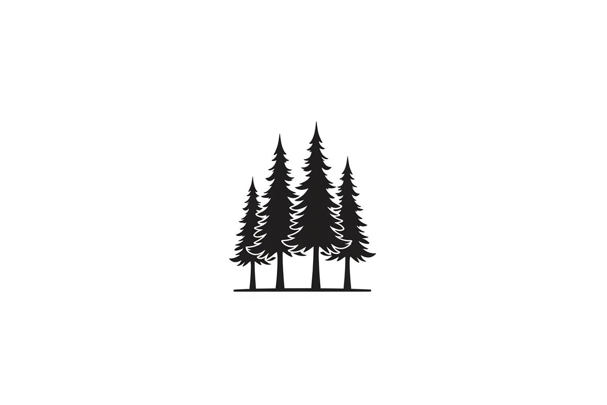 Woodland & Forest Tree Silhouettes B, an Illustration by jahid234 (Photo 25 of 41)