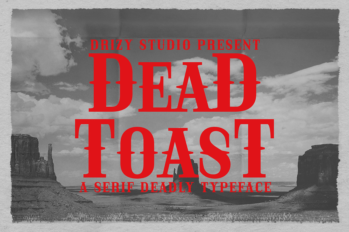 Deadtoast - Deadly Halloween Font, a Serif Font by Drizy (Photo 1 of 10)
