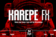Karepe FX, a Sans Serif Font by Differentialtype (Thumbnail 1 of 10)