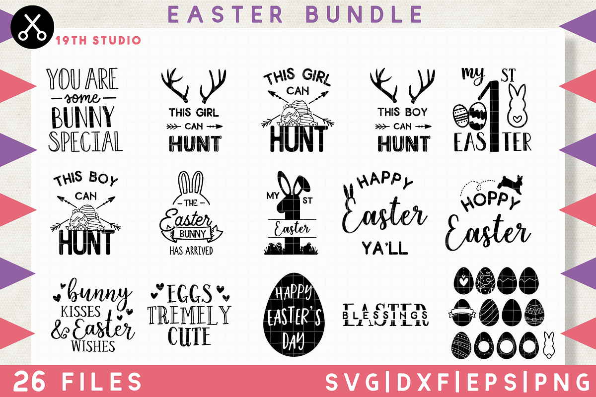 Easter SVG Bundle | MB10, an Illustration by Craft House SVG (Photo 1 of 3)