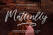 Mattenlly, a Handwritten Font by Integritype Studio (Thumbnail 1 of 15)