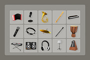 Music Instrumental 3D Icon Pack, a Food Illustration by twinstd (Thumbnail 7 of 7)