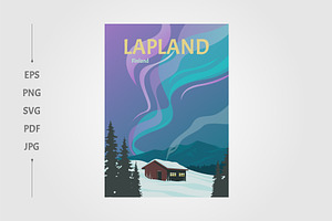northern lights in lapland, a Wallpaper Graphic by lawoel