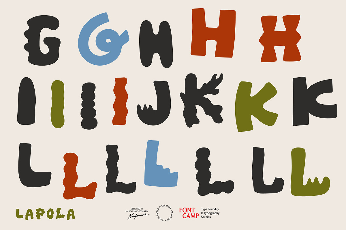 Lapola Letters, a Symbol Font by Fontcamp Type Foundry (Photo 4 of 11)