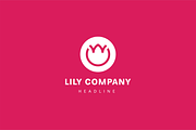 Lily logo template., a Branding & Logo Template by Anton Akhmatov (Thumbnail 2 of 3)