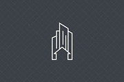 Minimalist Modern Building Icon, an Outline Icon by Vectorium Studio (Thumbnail 4 of 4)