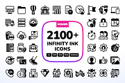 2100+ Infinity Ink icons, a Solid Icon by Icojam store (Thumbnail 1 of 12)