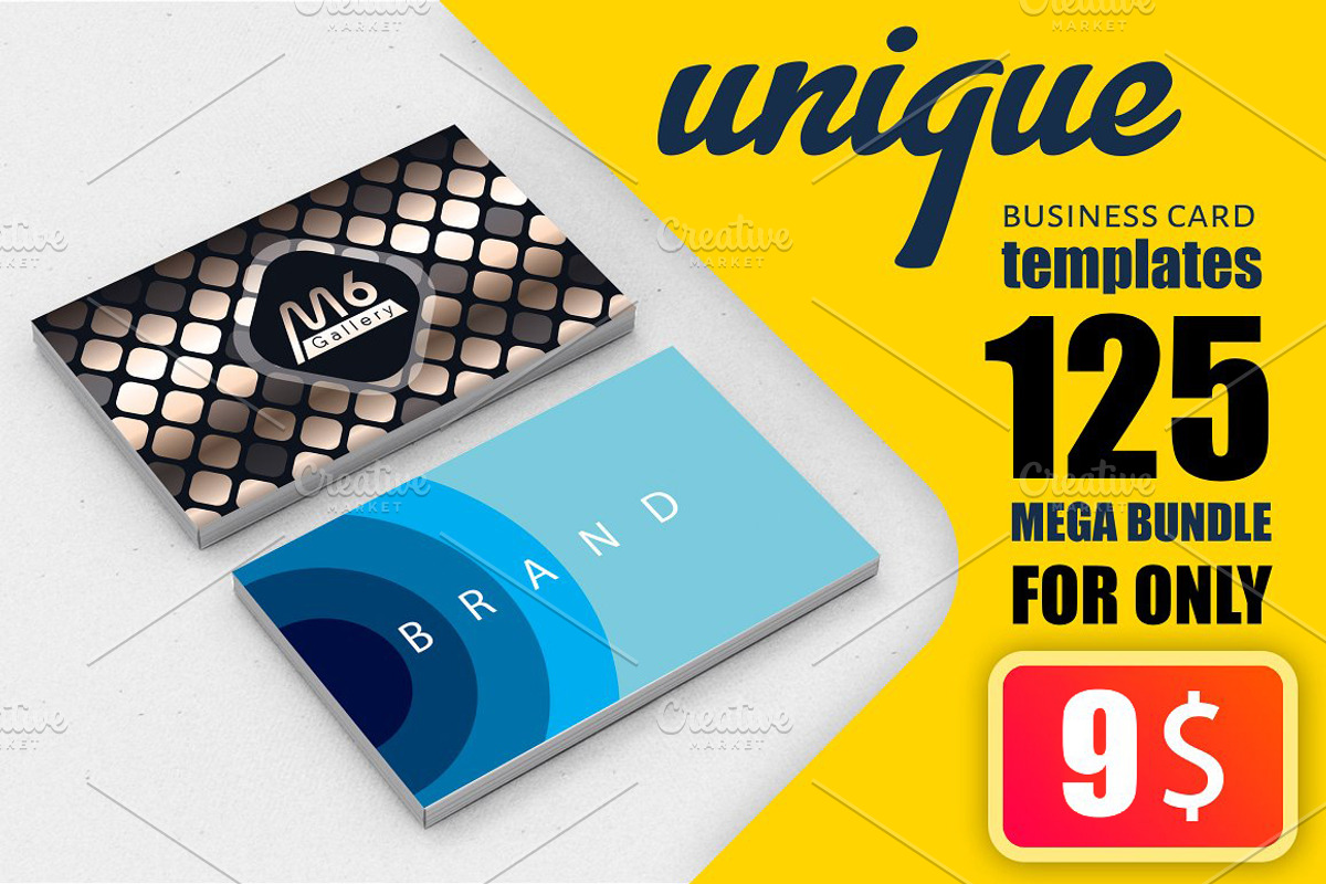 125 Business Card MEGA Bundle, a Business Card Template by M6 Gallery (Photo 1 of 33)