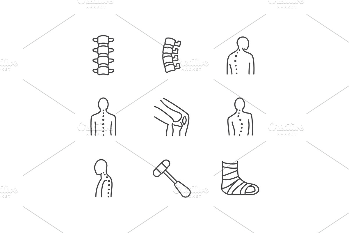 Spine Line Icons, an Outline Icon by Nadiinko (Photo 2 of 2)