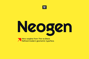 Neogen - Elegant Geometric Typeface