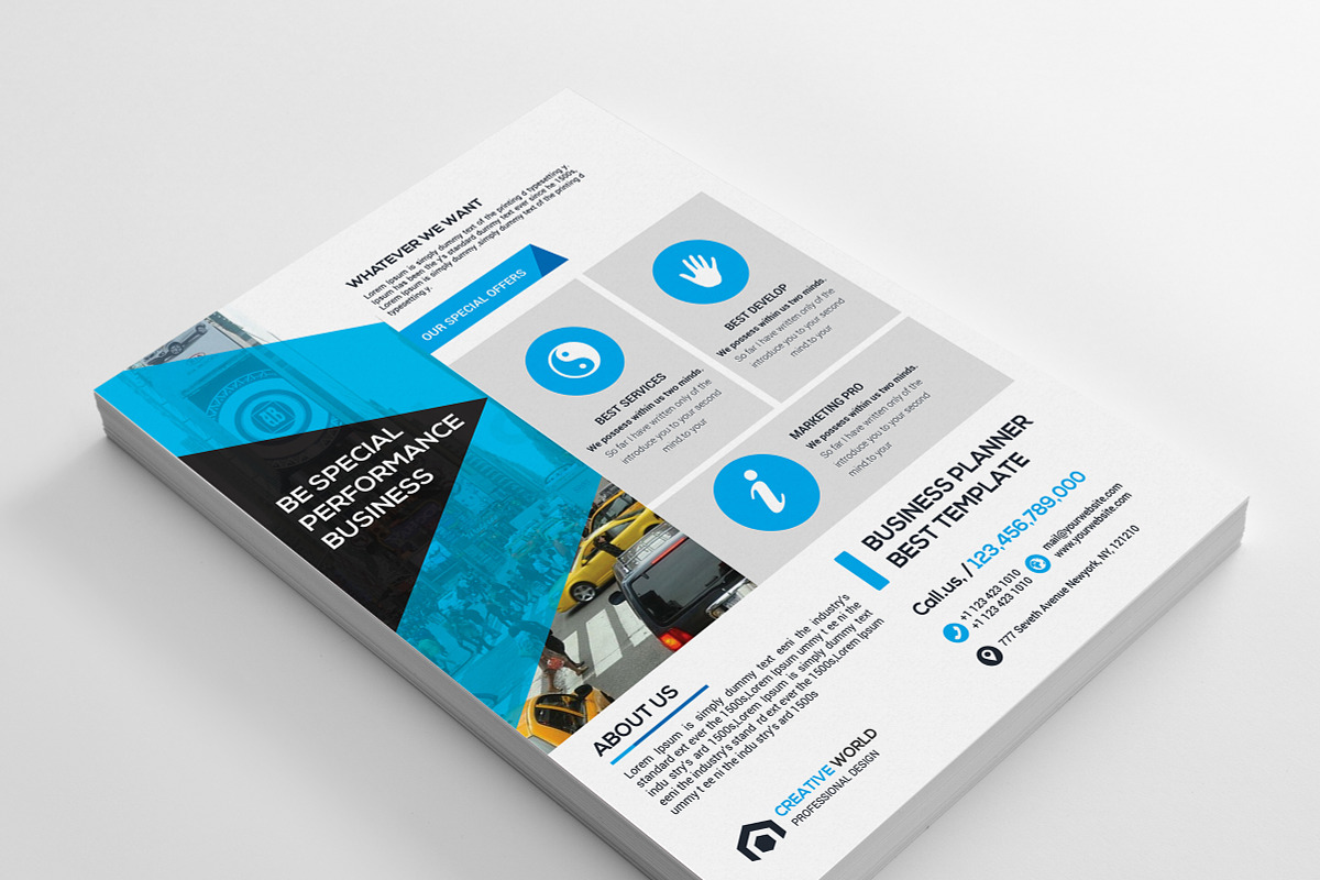 Flyers, a Flyer Template by Genereux Art (Photo 2 of 4)