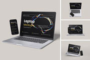 Laptop and Iphone Mockup, a Wearable Device Mockup by Twins_studio926 (Thumbnail 1 of 5)