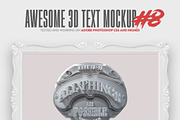 Awesome 3D Text Mockup Bundle, a Mockup by Amorjesu.com (Thumbnail 9 of 21)