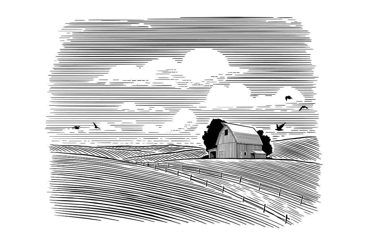 Large Midwestern Barn, a Work Illustration by blue67sign (Photo 3 of 4)