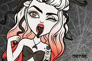 Halloween Costume Girls Collection, an Illustration by Dapper Dudell (Thumbnail 4 of 4)