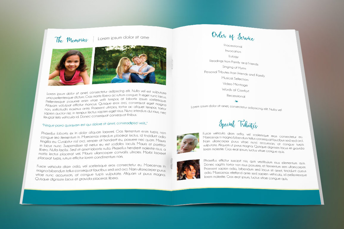 Memories Funeral Program, a Templates & Theme by Godserv Designs (Photo 2 of 4)