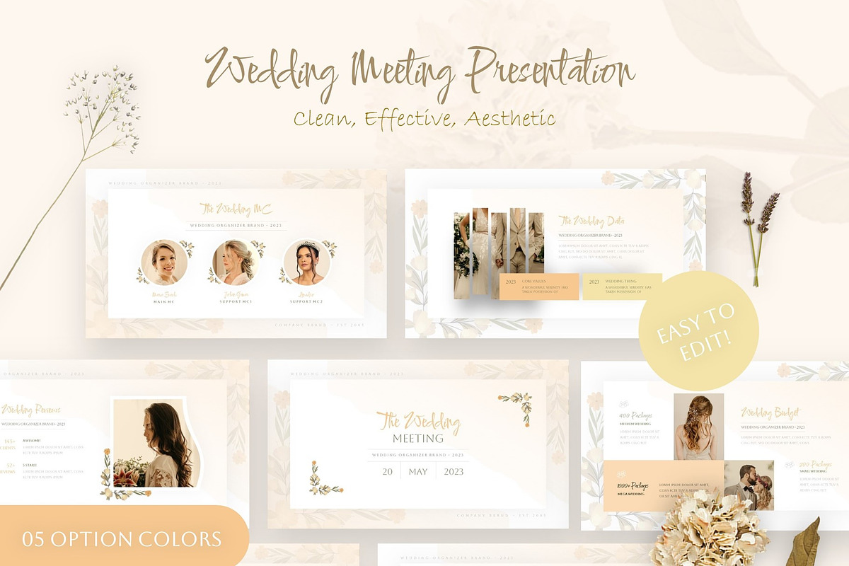 Wedding Meeting Powerpoint, a Presentation Template by NecrolitSlide (Photo 2 of 13)