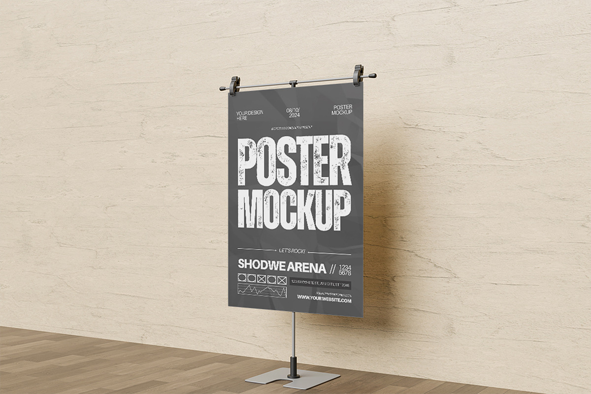 Poster Mockup, an Advertising Mockup by xavier_studio (Photo 2 of 5)