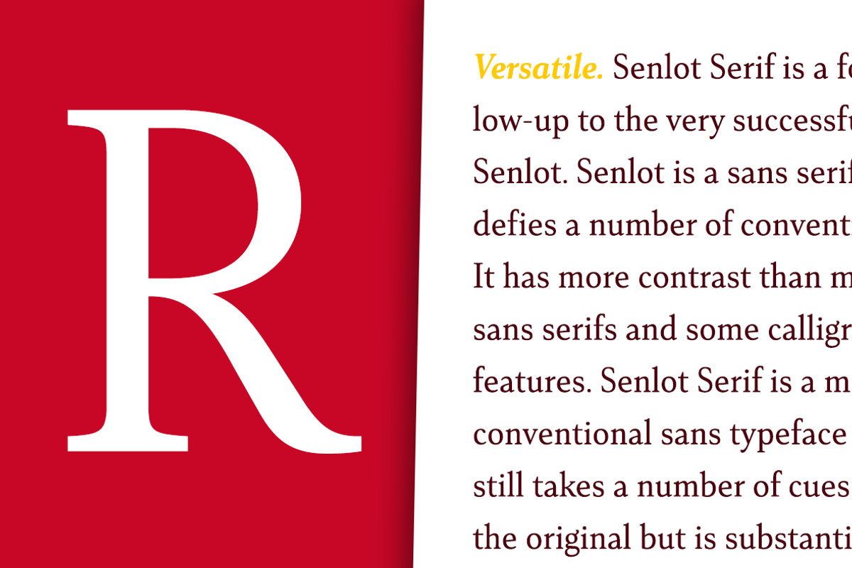 Senlot Serif preview 5