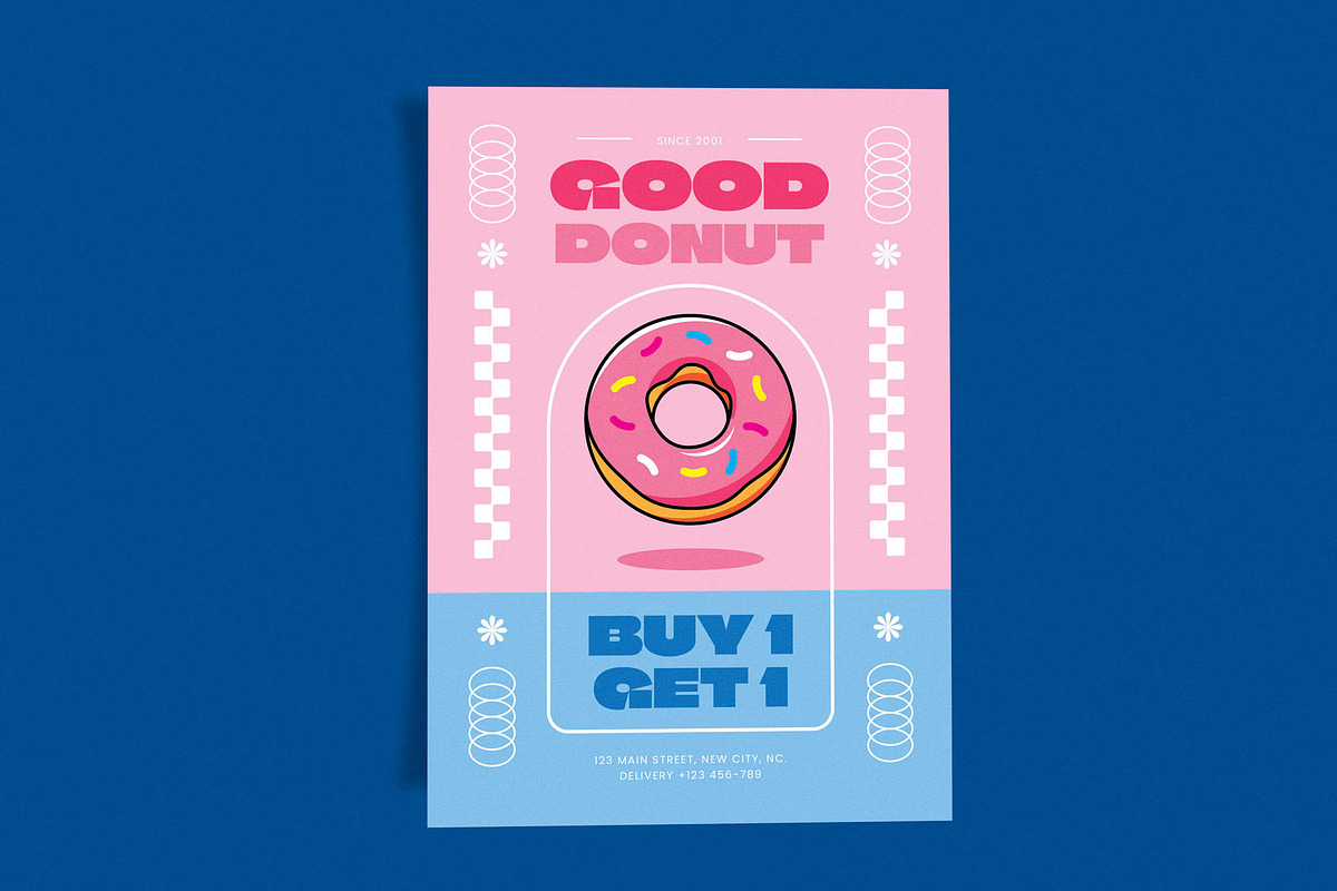 Menu Flyer Good Donut, a Flyer Template by Me55enjah Design (Photo 2 of 3)
