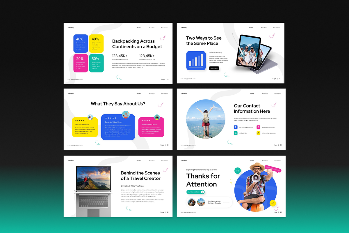 Travel Keynote Presentation, a Presentation Template by Annora Studio (Photo 2 of 7)