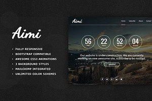 Aimi - Responsive Coming Soon